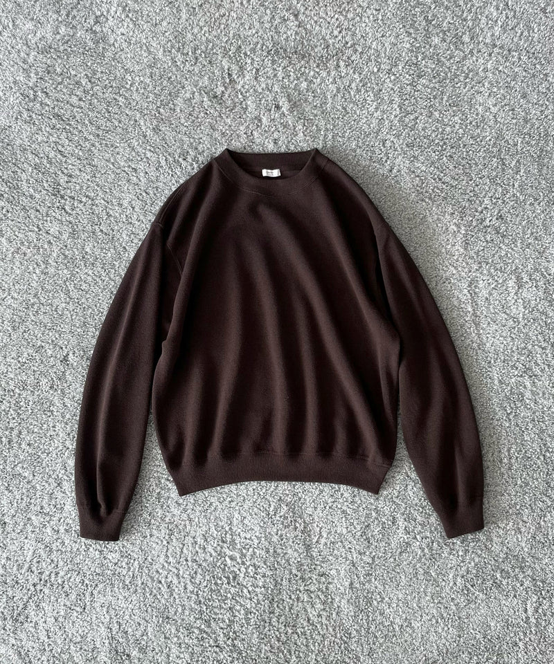 crepuscule Co/wo moss stitch p/o "BROWN"