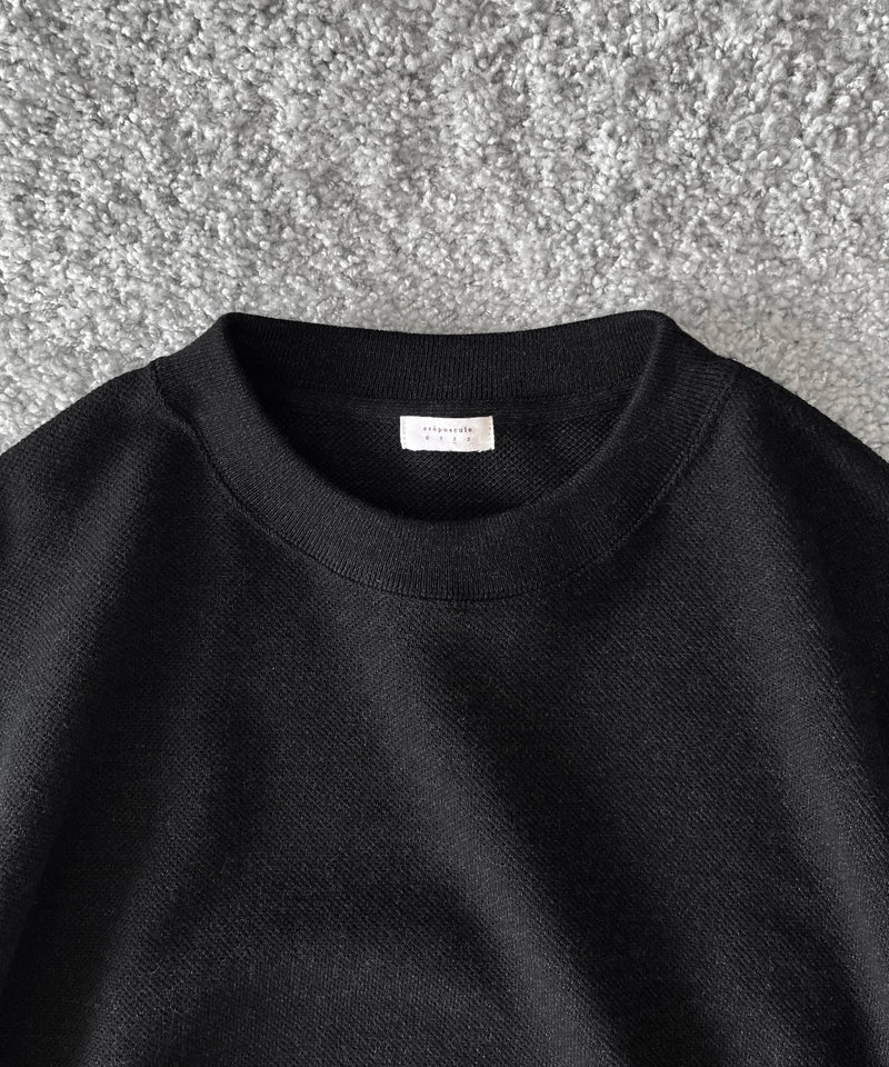 crepuscule Co/wo moss stitch p/o "BLACK"