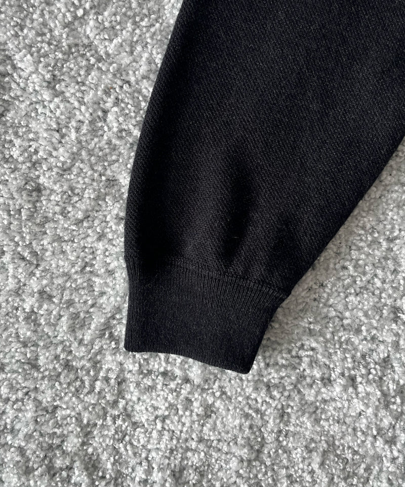 crepuscule Co/wo moss stitch p/o "BLACK"