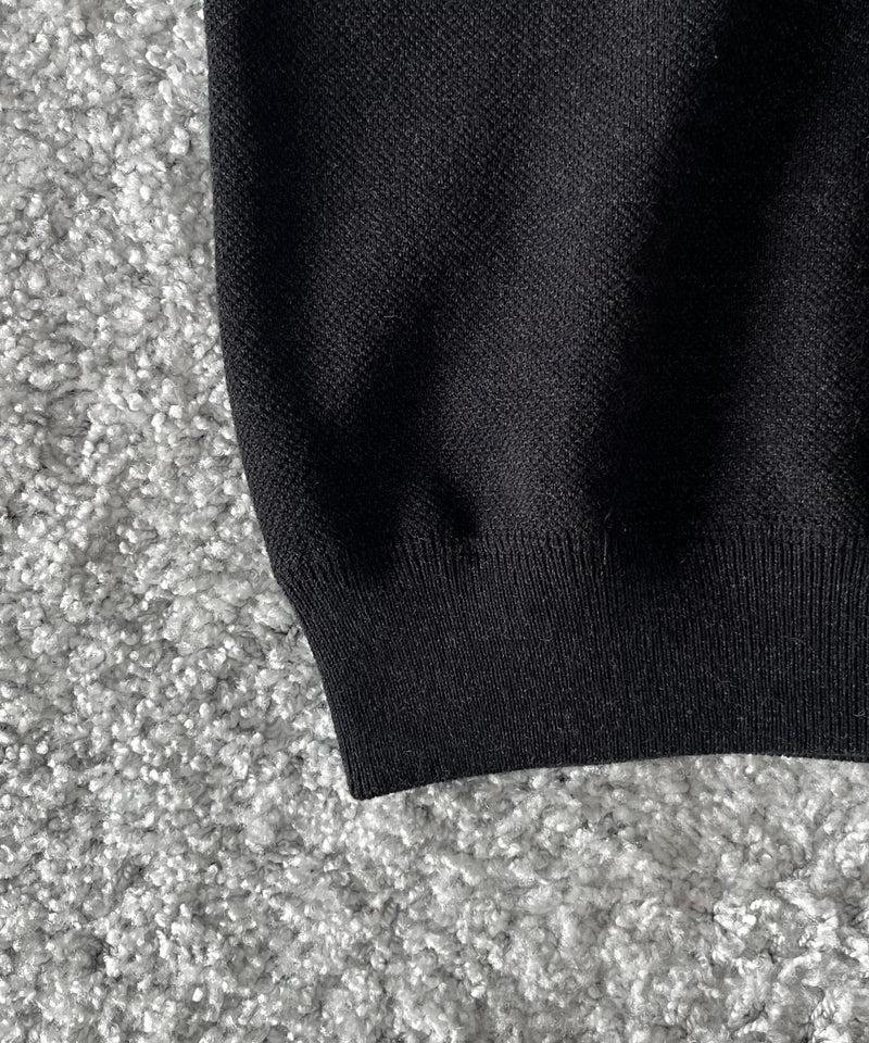 crepuscule Co/wo moss stitch p/o "BLACK"