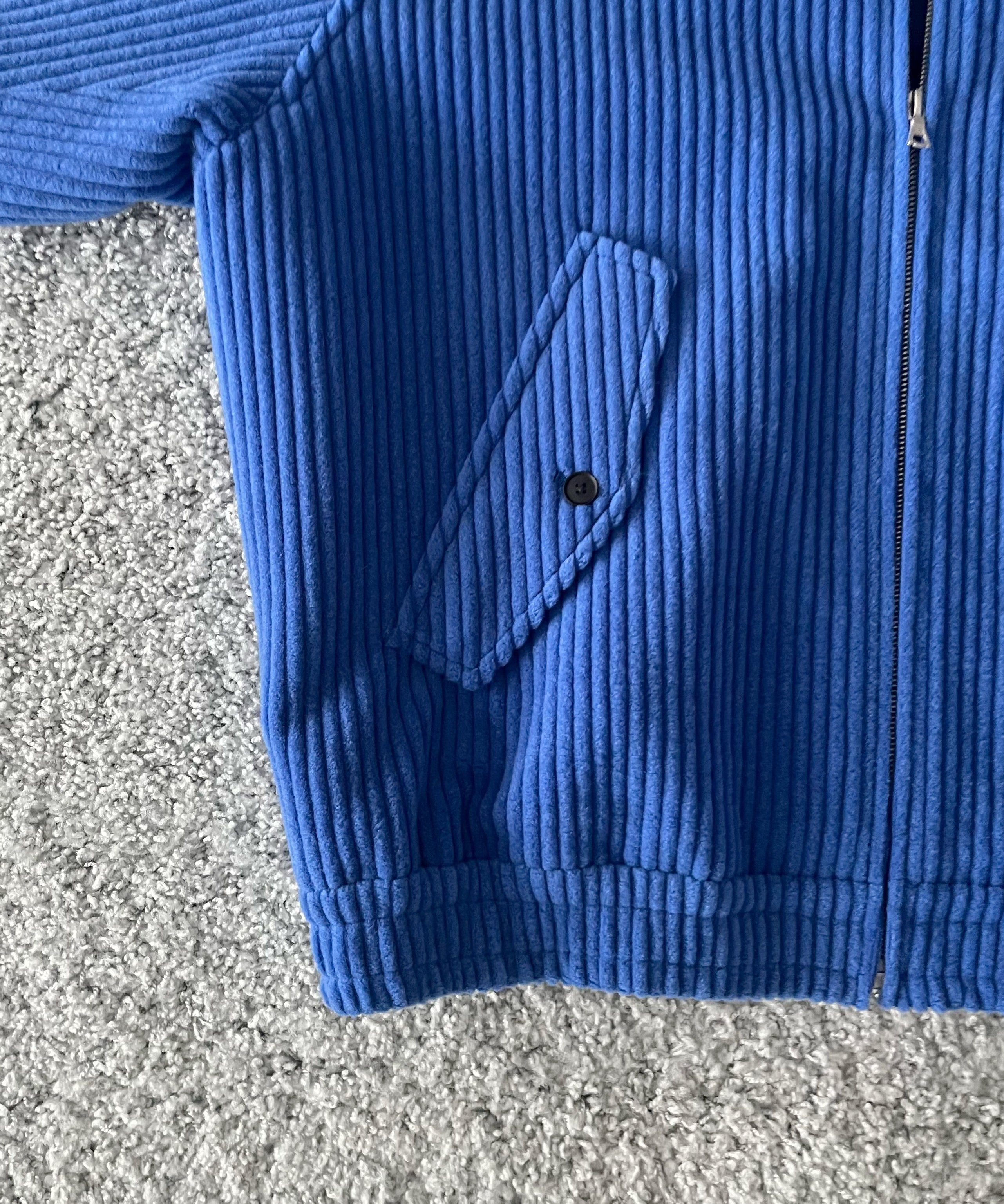 AURALEE【オーラリー】Wool cashmere corduroy zip blouson “ROYAL