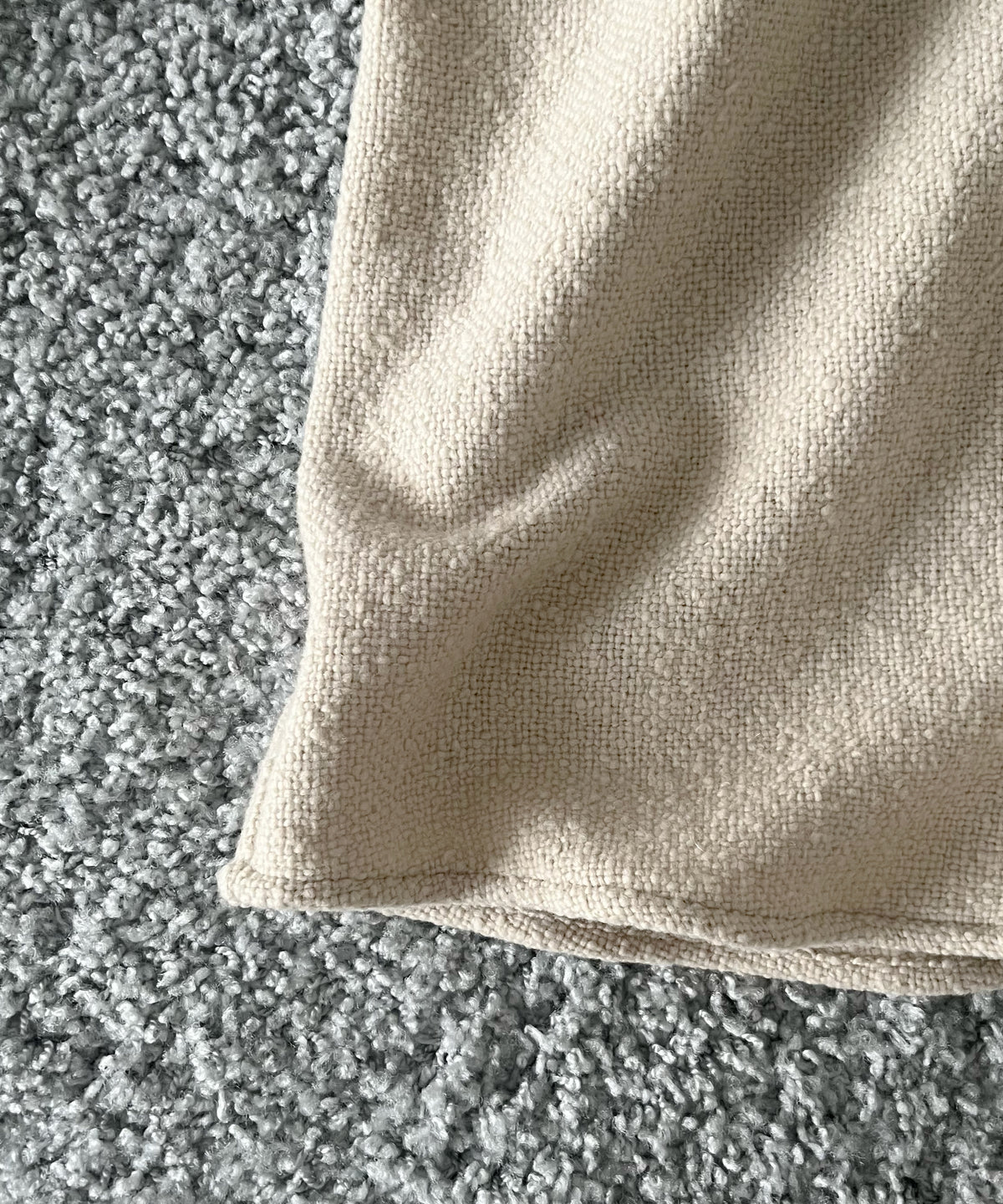 AURALEE Homespun tweed shirt blouson “IVORY BEIGE”