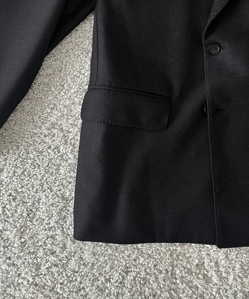 AURALEE Wool fulling flannel double-breasted jacket “TOP CHARCOAL”