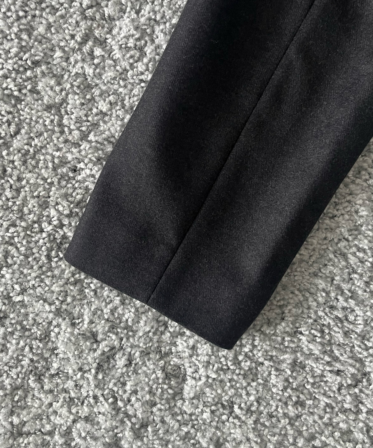 AURALEE Wool fulling flannel double-breasted jacket “TOP CHARCOAL”