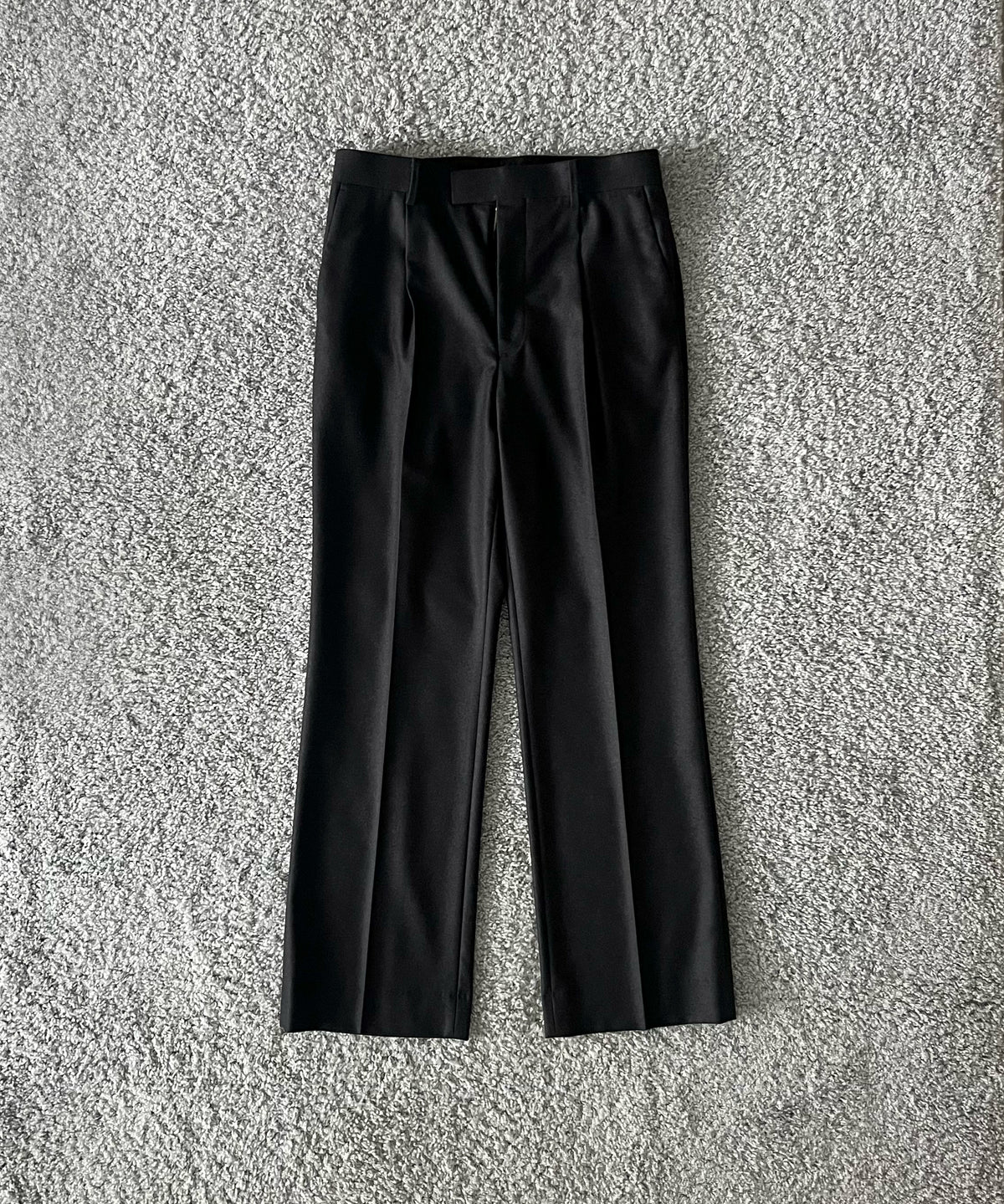 AURALEE Wool fulling flannel one-tuck slacks “TOP CHARCOAL”