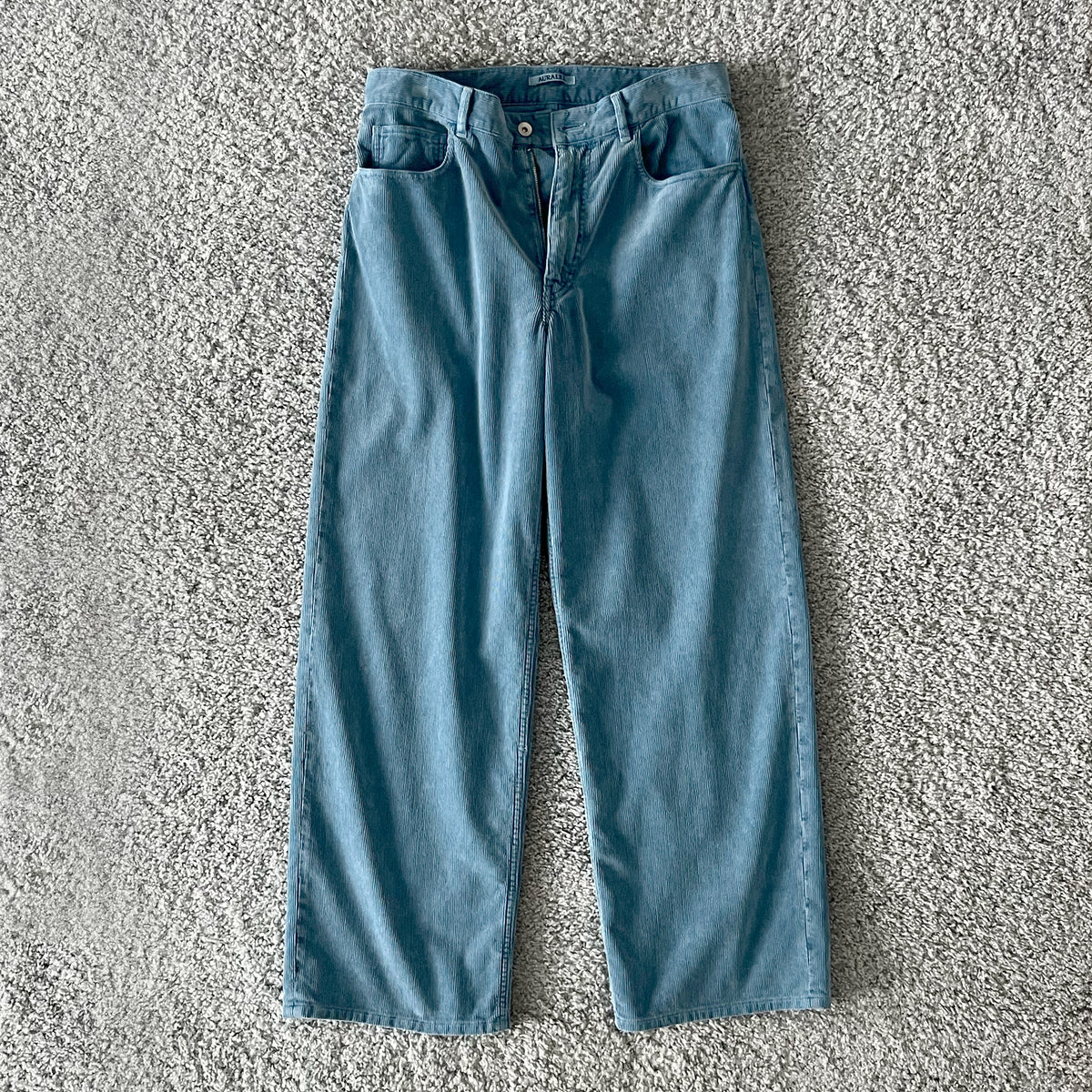 AURALEE【オーラリー】Garment-dyed finx corduroy 5p wide pants