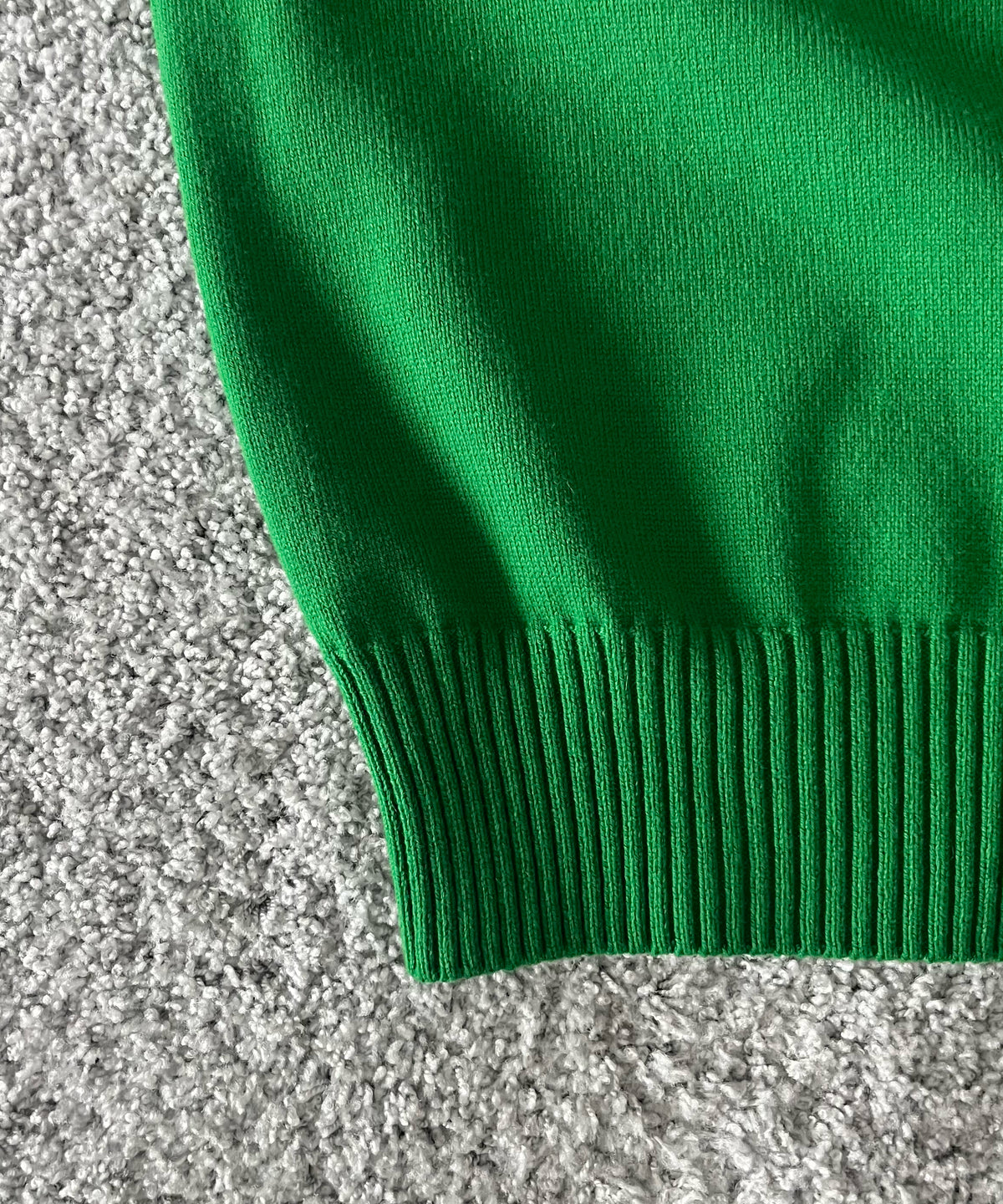 AURALEE Super fine wool knit mock neck p/o “GREEN”