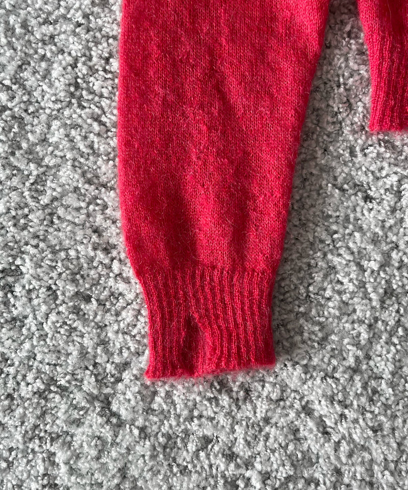 【Pre order】NEONSIGN Destroy knit -type : v "BLENDED RED"