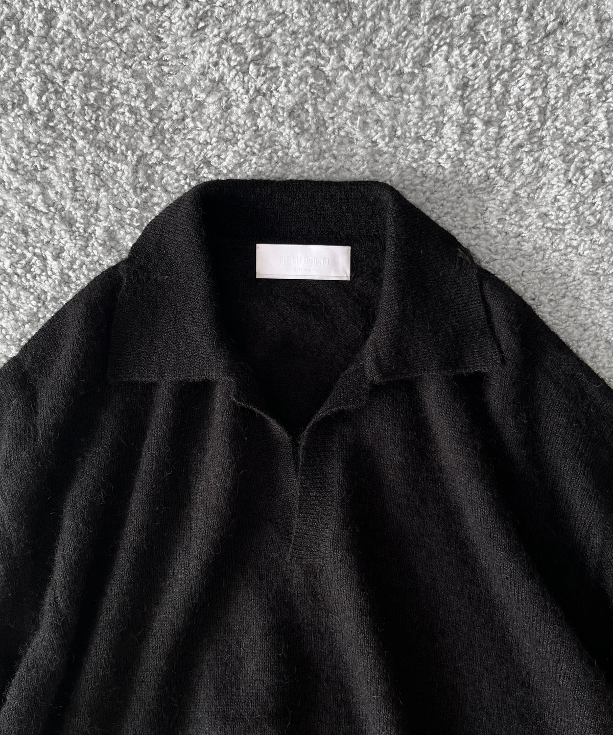 【Pre order】NEONSIGN Destroy knit -type : s "BLACK"