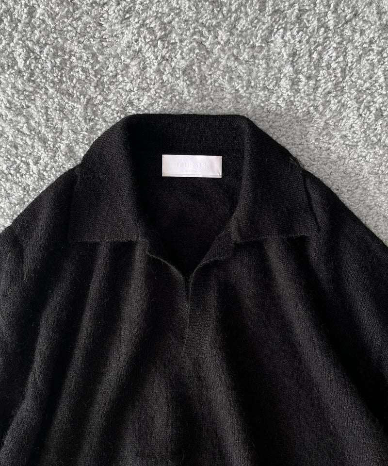 【Pre order】NEONSIGN Destroy knit -type : s "BLACK"