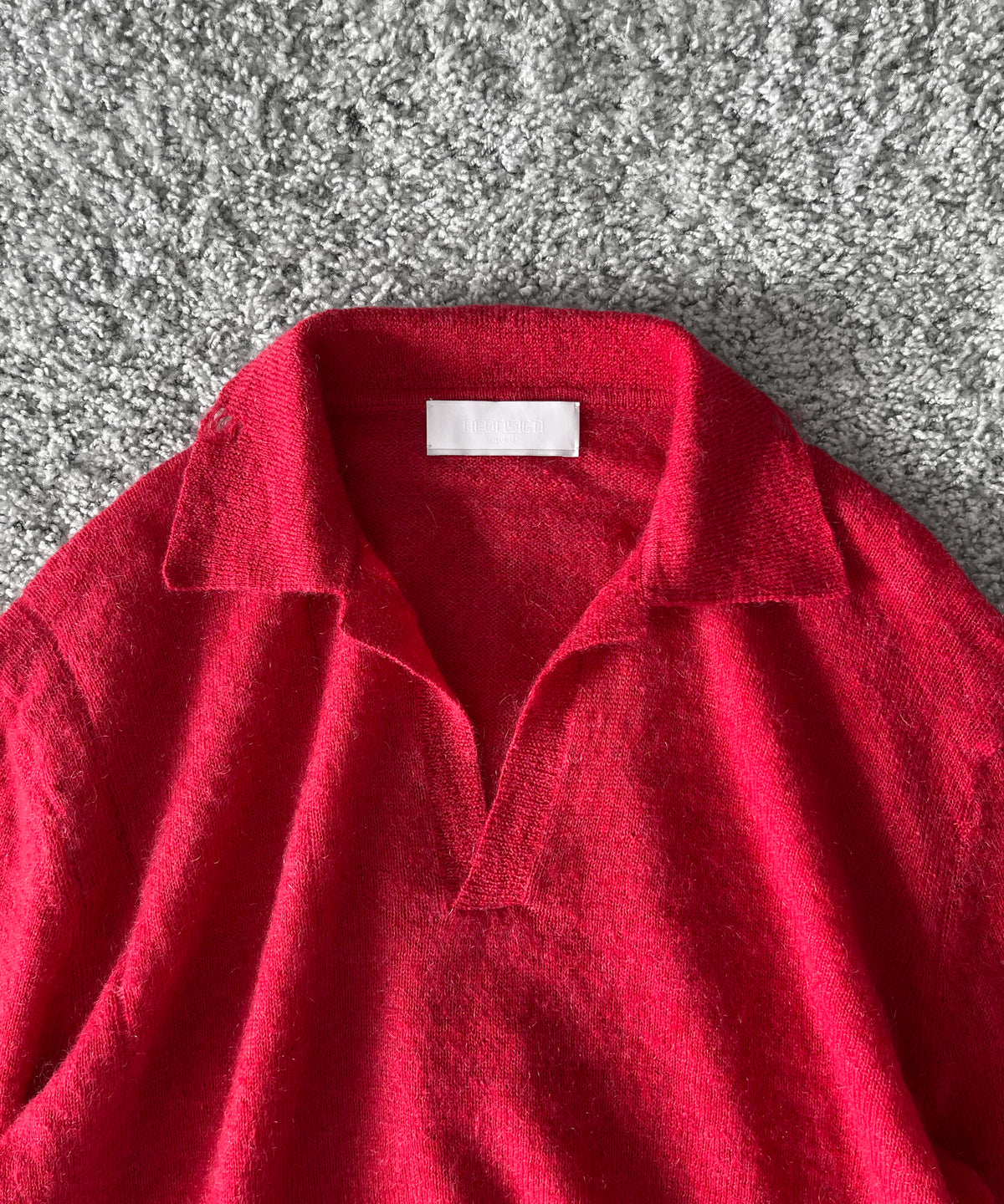 【Pre order】NEONSIGN Destroy knit -type : s "BLENDED RED"