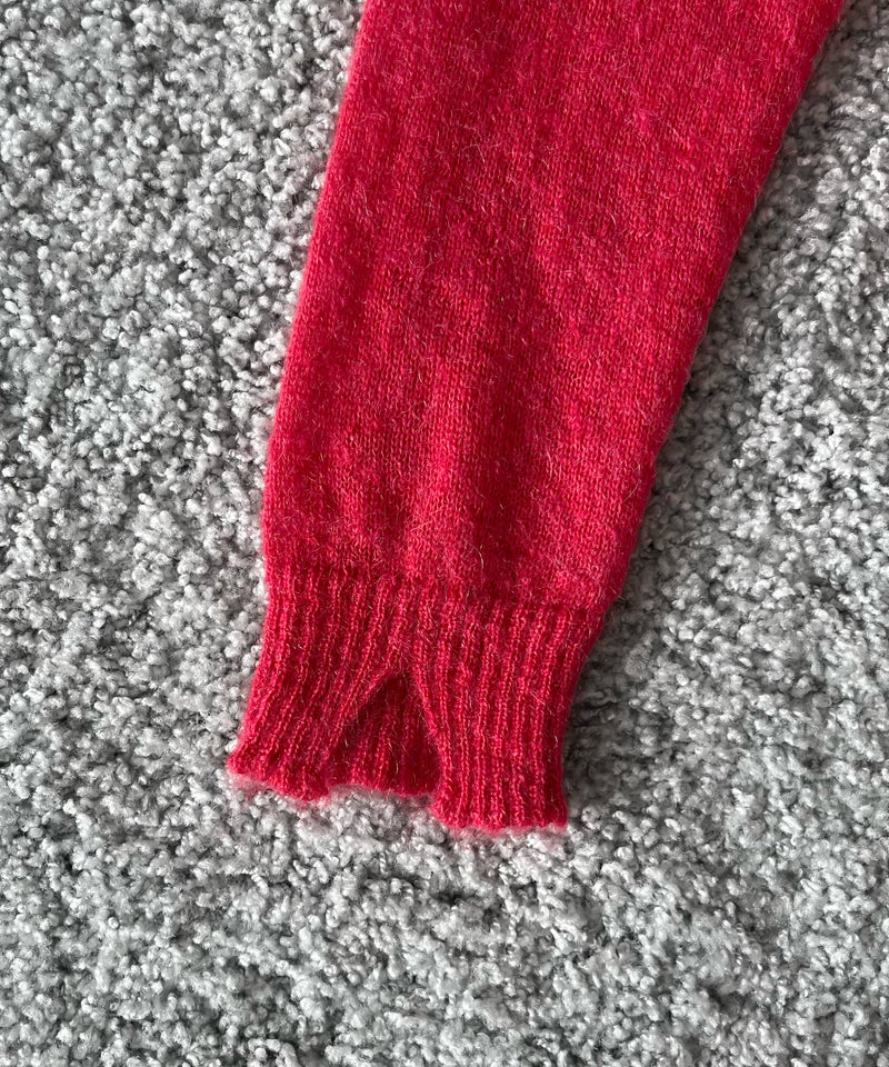 【Pre order】NEONSIGN Destroy knit -type : s "BLENDED RED"