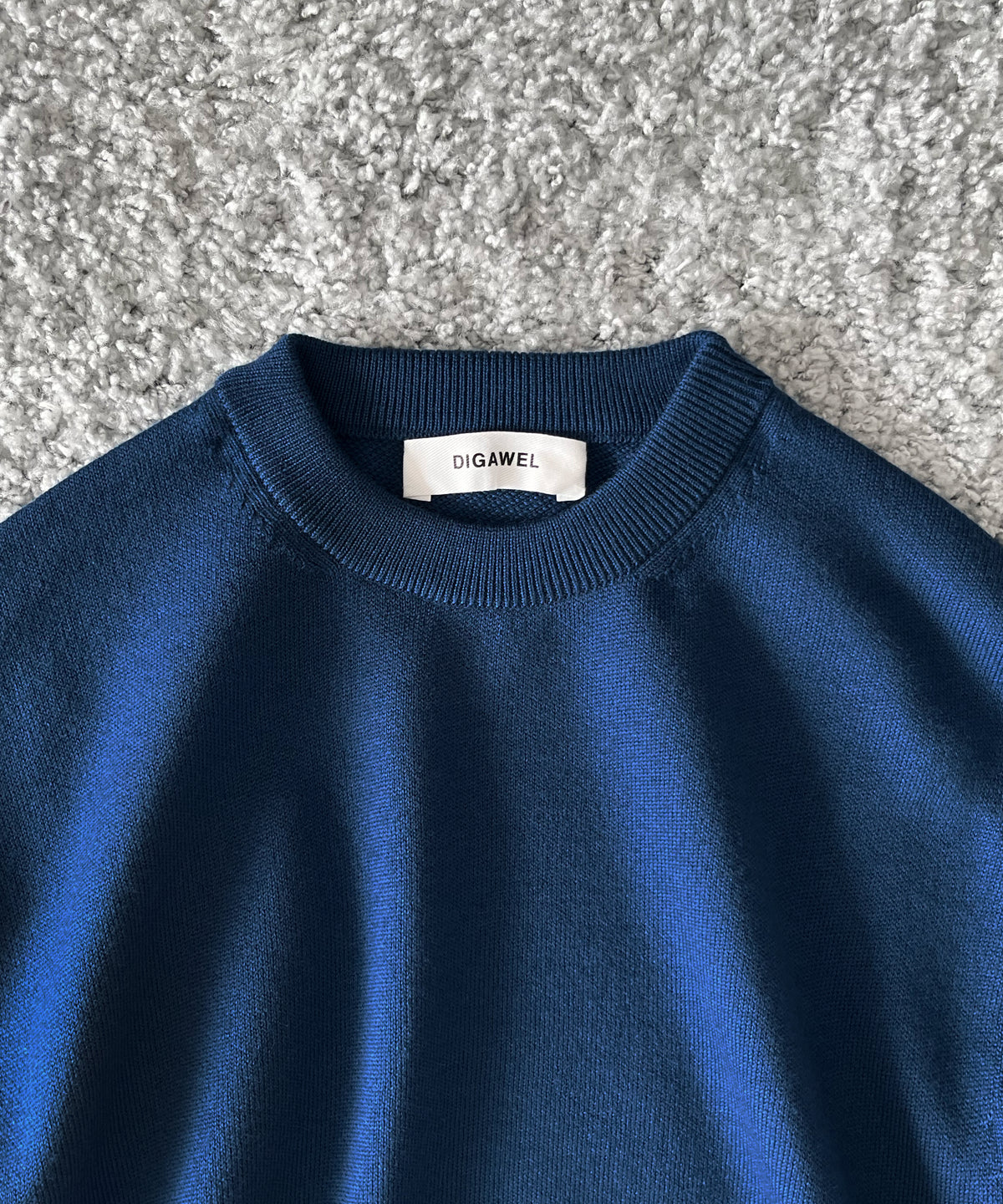 DIGAWEL Extrafine merino wool sweater "BLUE"
