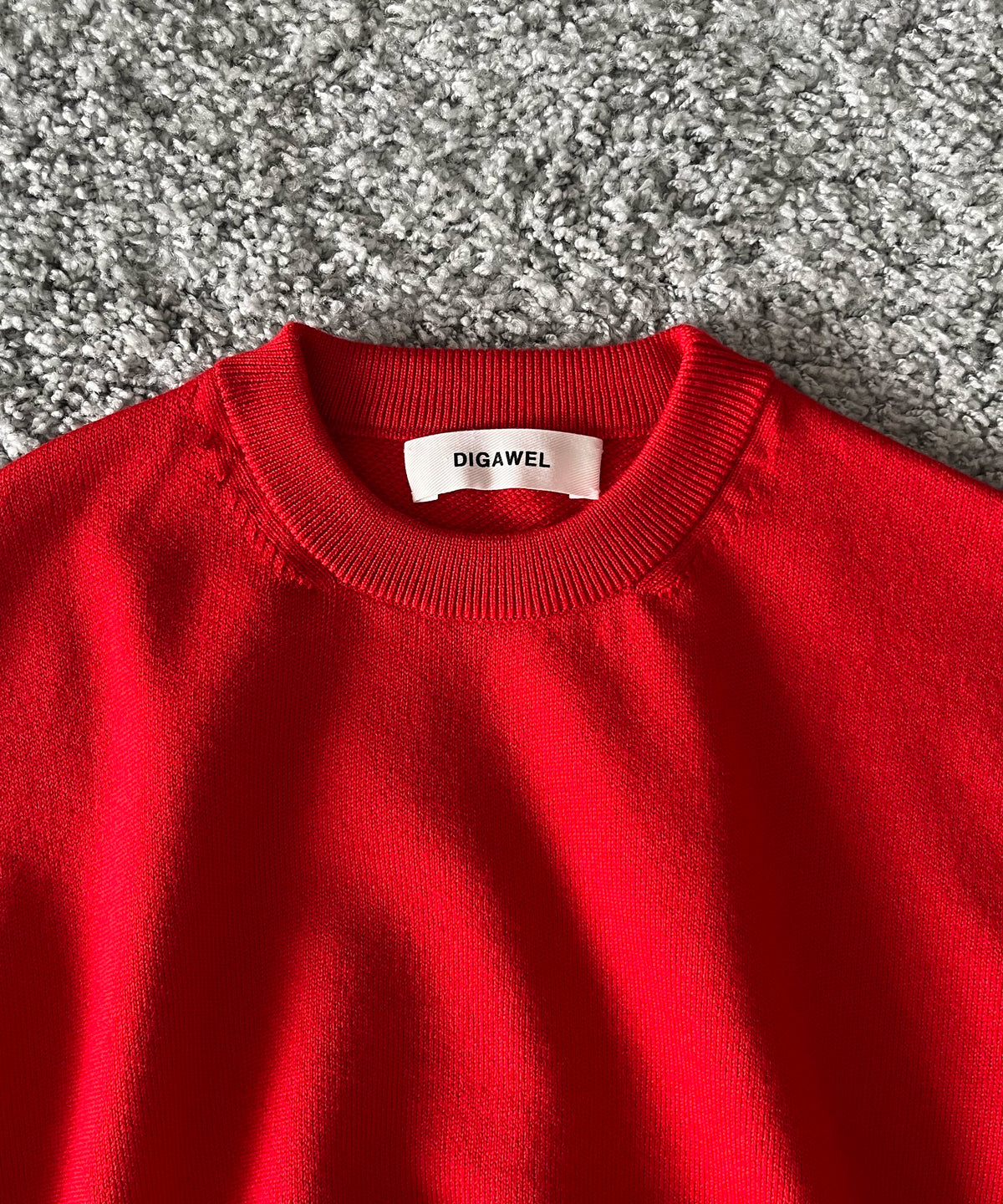 DIGAWEL Extrafine merino wool sweater "RED"