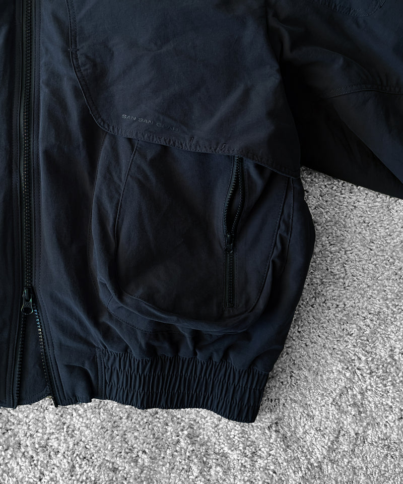 SAN SAN GEAR Bomber jacket “WASHED NAVY”
