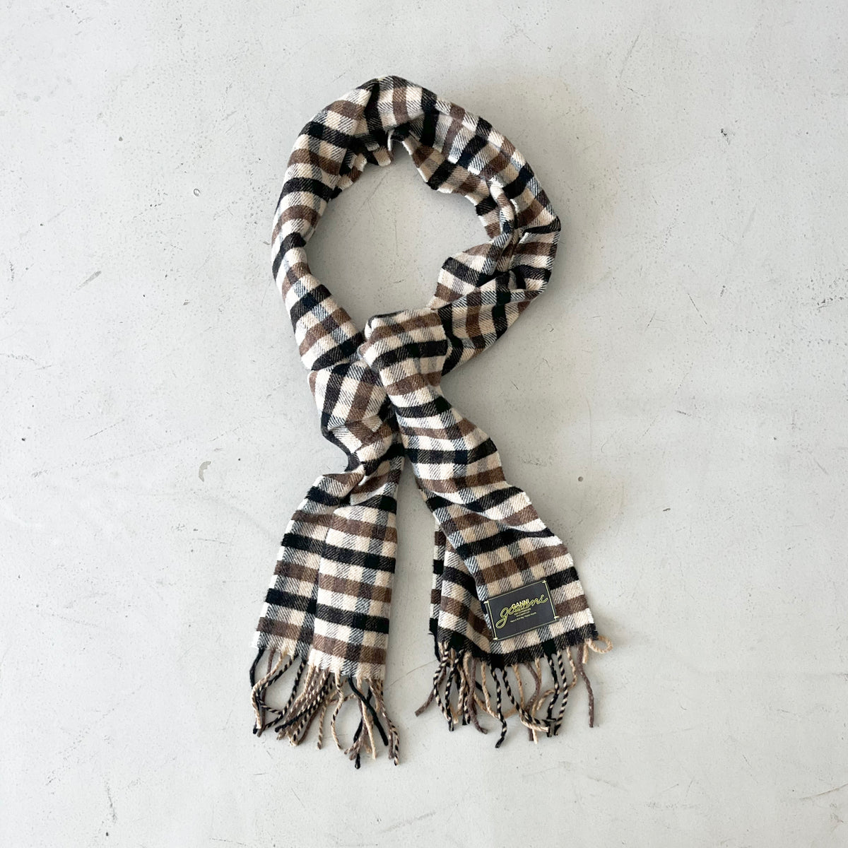 Ganni【ガニー】Graphic wool scarf 