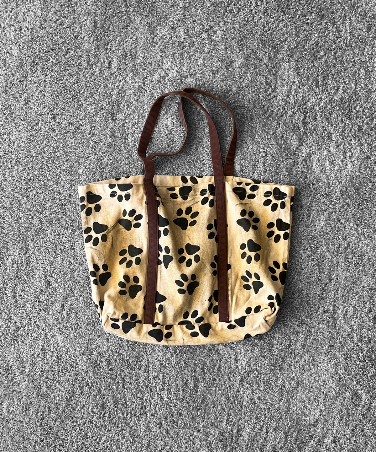 Basketcase Paws, tote “CREAM / BROWN”