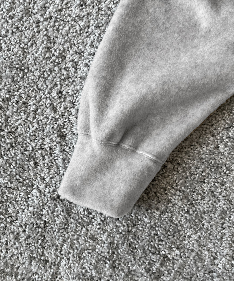 O- Fleece sweatshirt (imitation) "HEATHER GRAY"