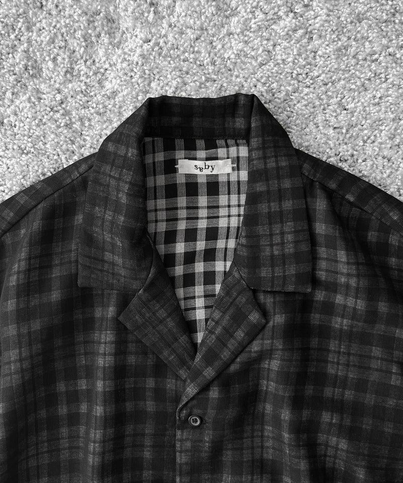saby Lapel shirt -bishu japan wool plaid fab- "BLOCK CHECK"