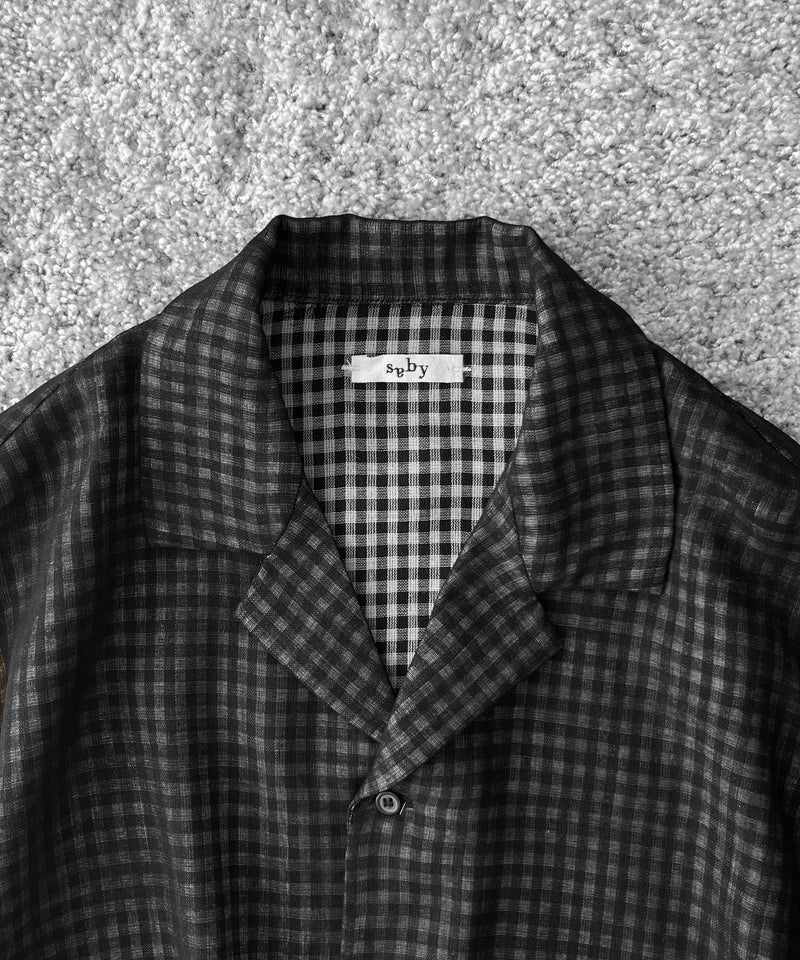 saby Lapel shirt -bishu japan wool plaid fab- "GINGHAM CHECK"