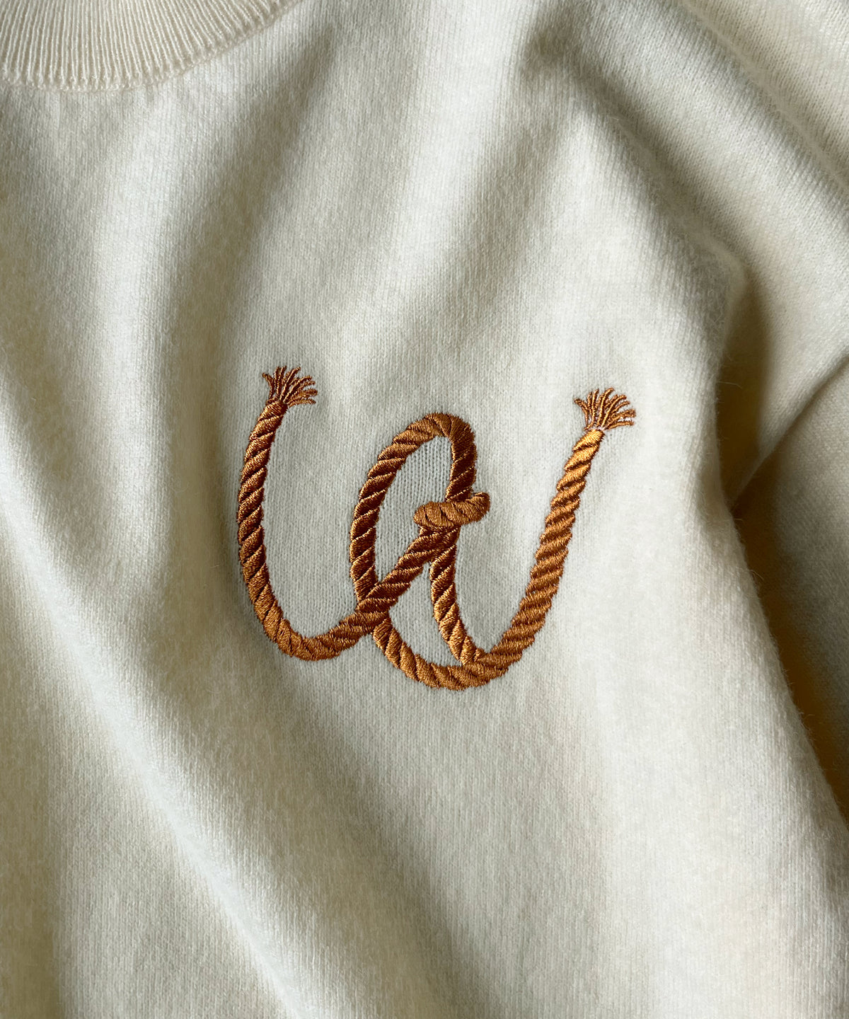Whimsy 26Autumn marine sweater “IVORY”
