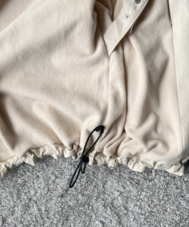 PHINGERIN Cushy fleece jacket “A:BEIGE”