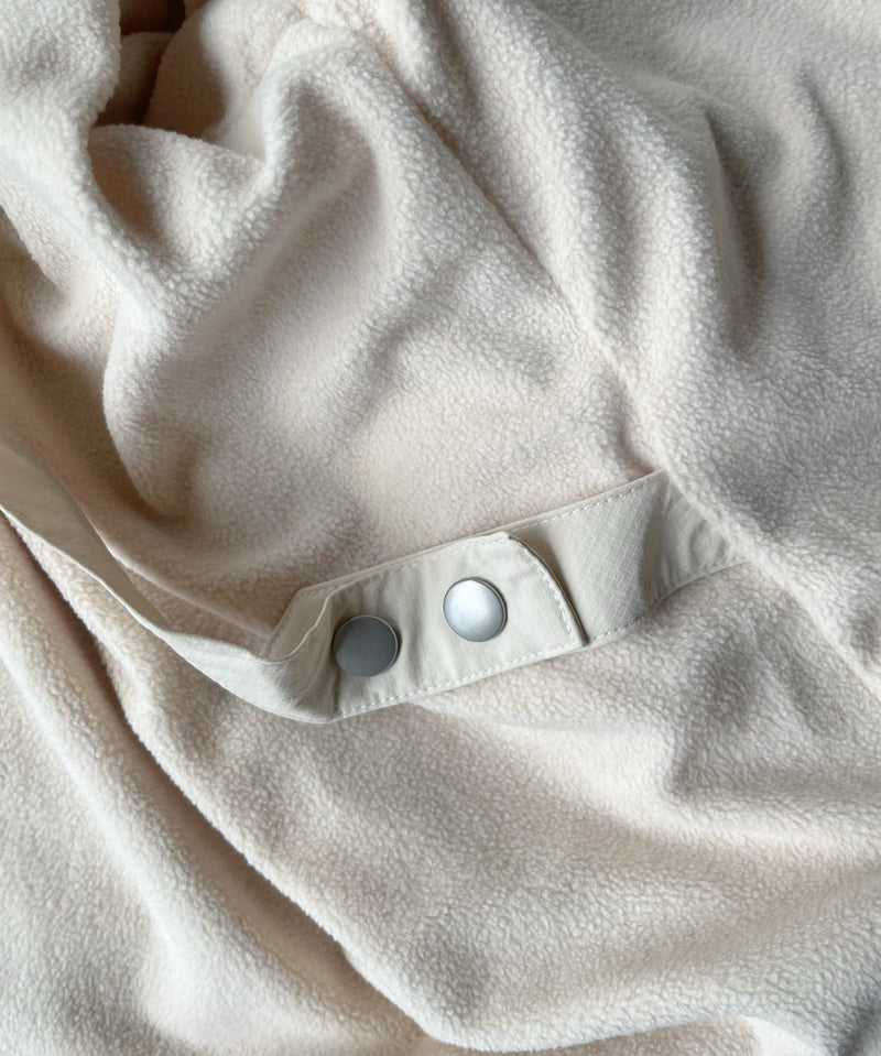 PHINGERIN Cushy fleece jacket “A:BEIGE”