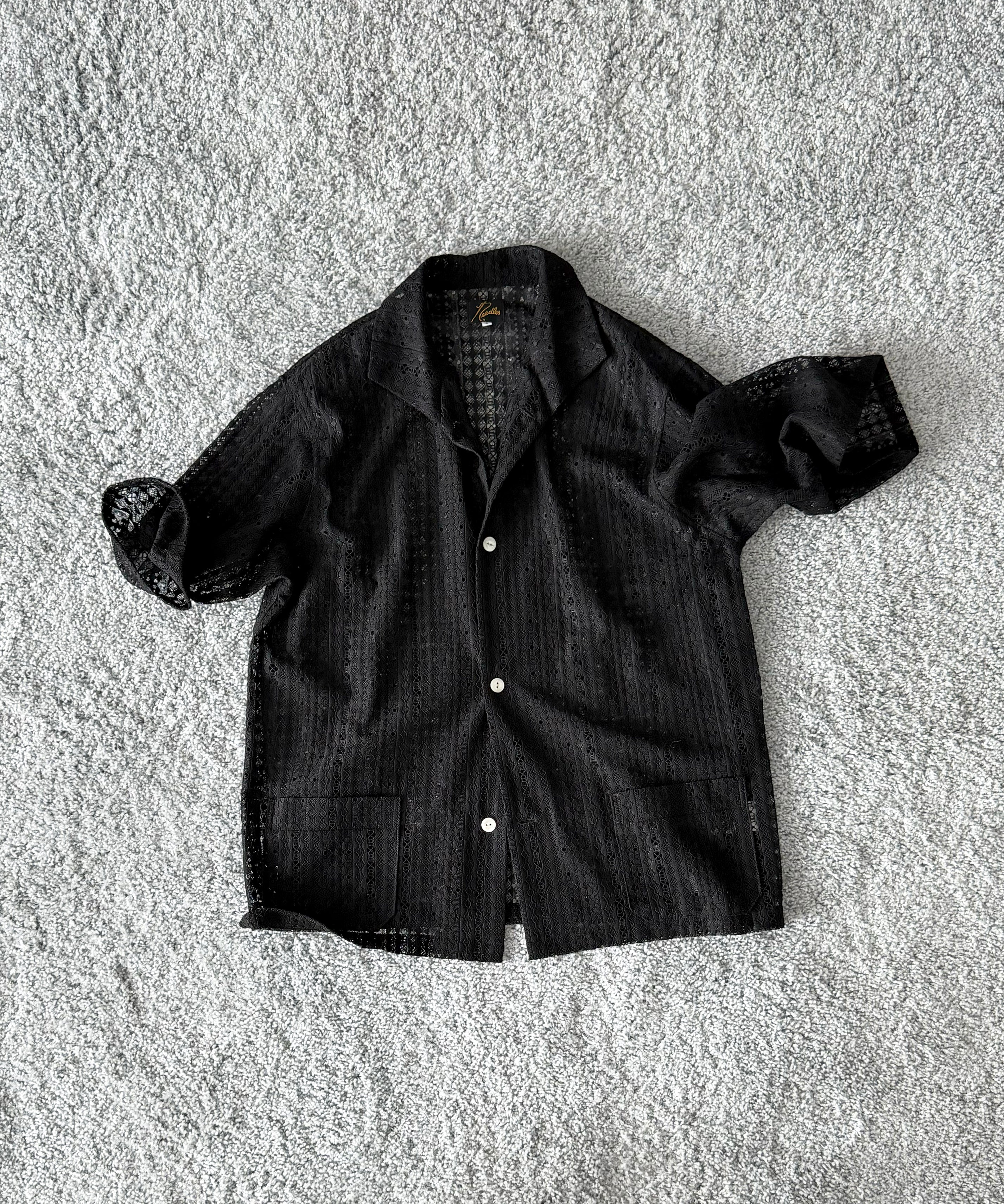 NEEDLES【ニードルズ】 S/s widespread collar shirt-ras lace 