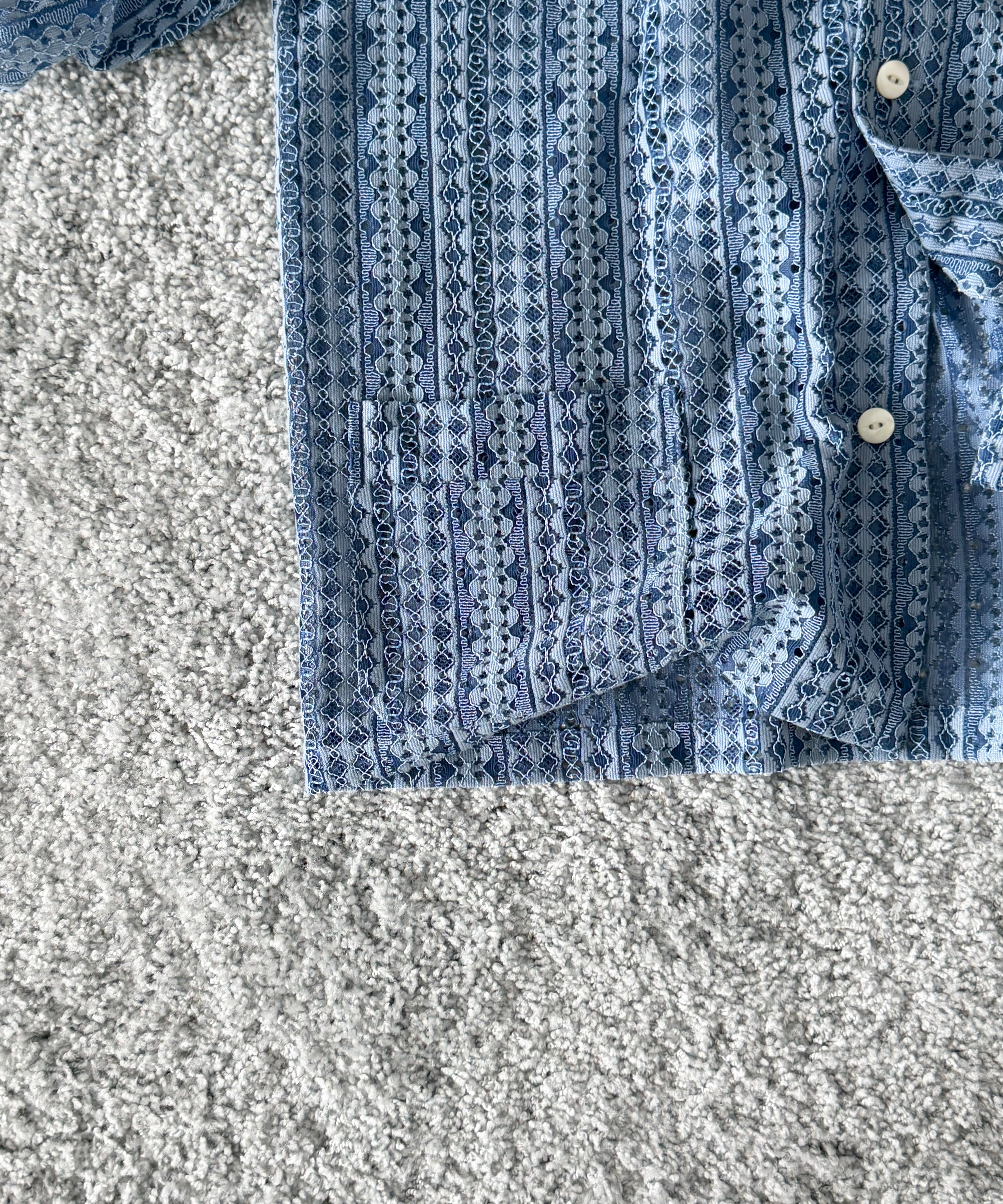 NEEDLES【ニードルズ】 S/s widespread collar shirt-ras lace 