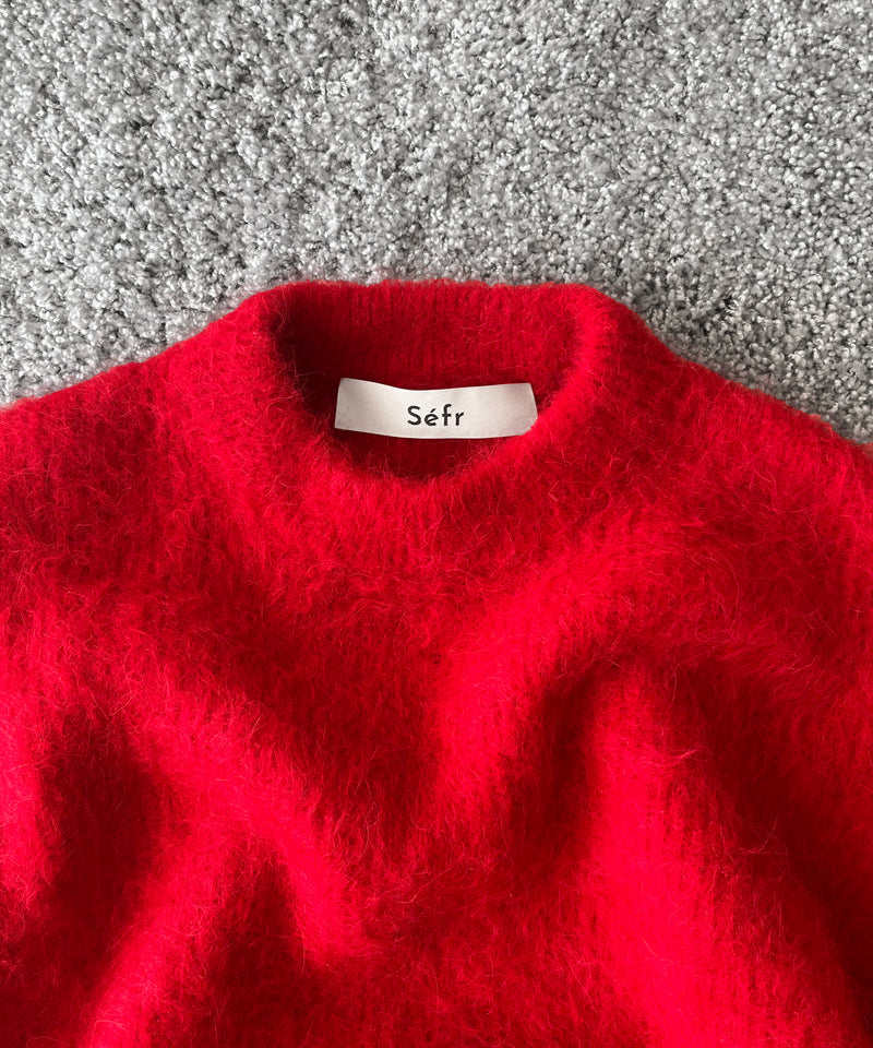 sefr Haru sweater "RED ALPACA"