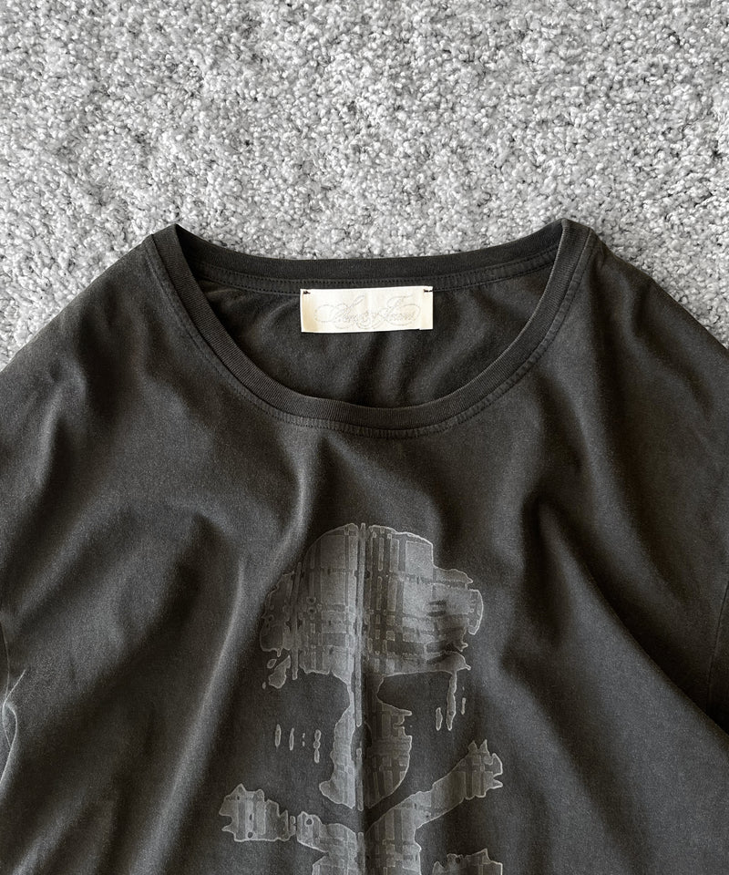 Sex&Jeans Crying skull longsleeve "WASHED BLACK"