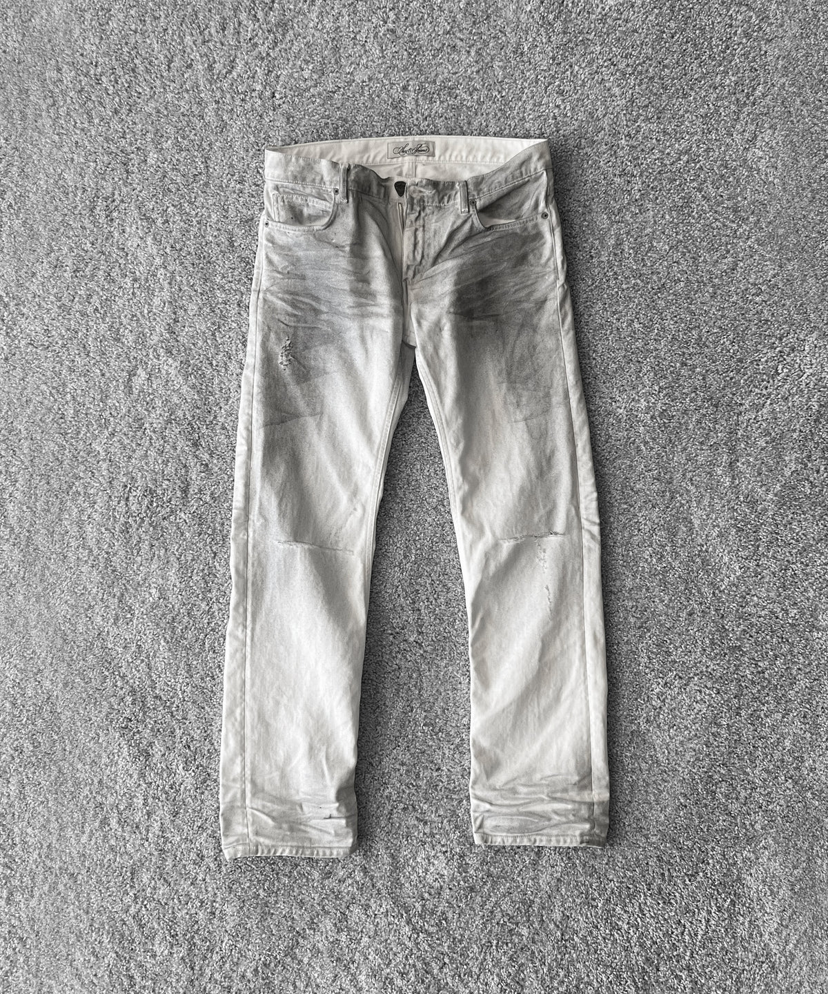 Sex&Jeans White stray jeans "WHITE"