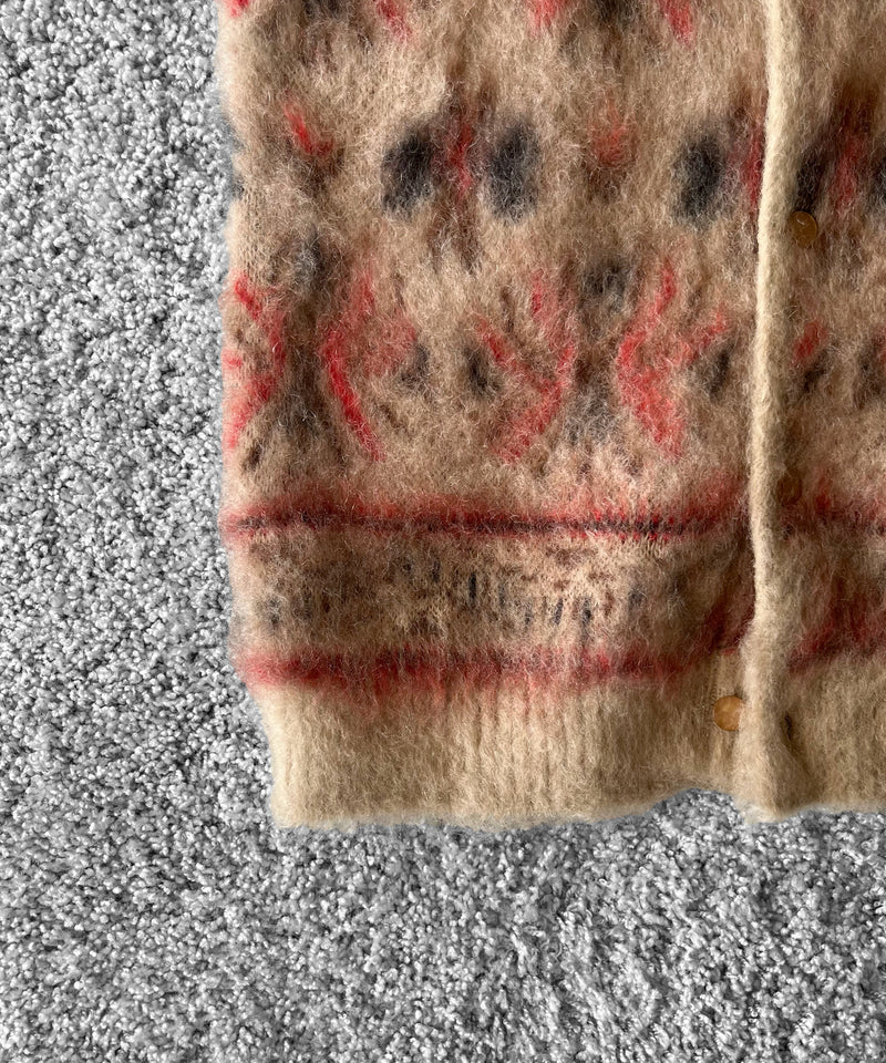 NEEDLES Mohair cardigan - folklore "CAMEL"