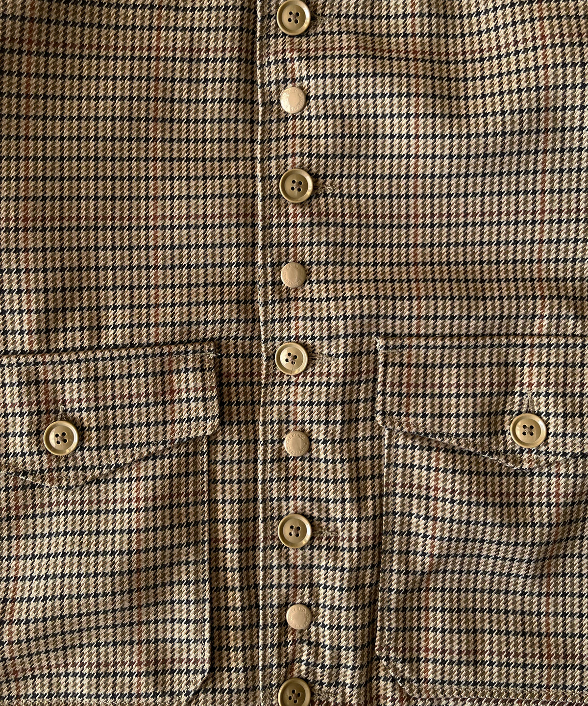 ENGINEERED GARMENTS A-1 jacket - polyester gunclub check "BROWN"