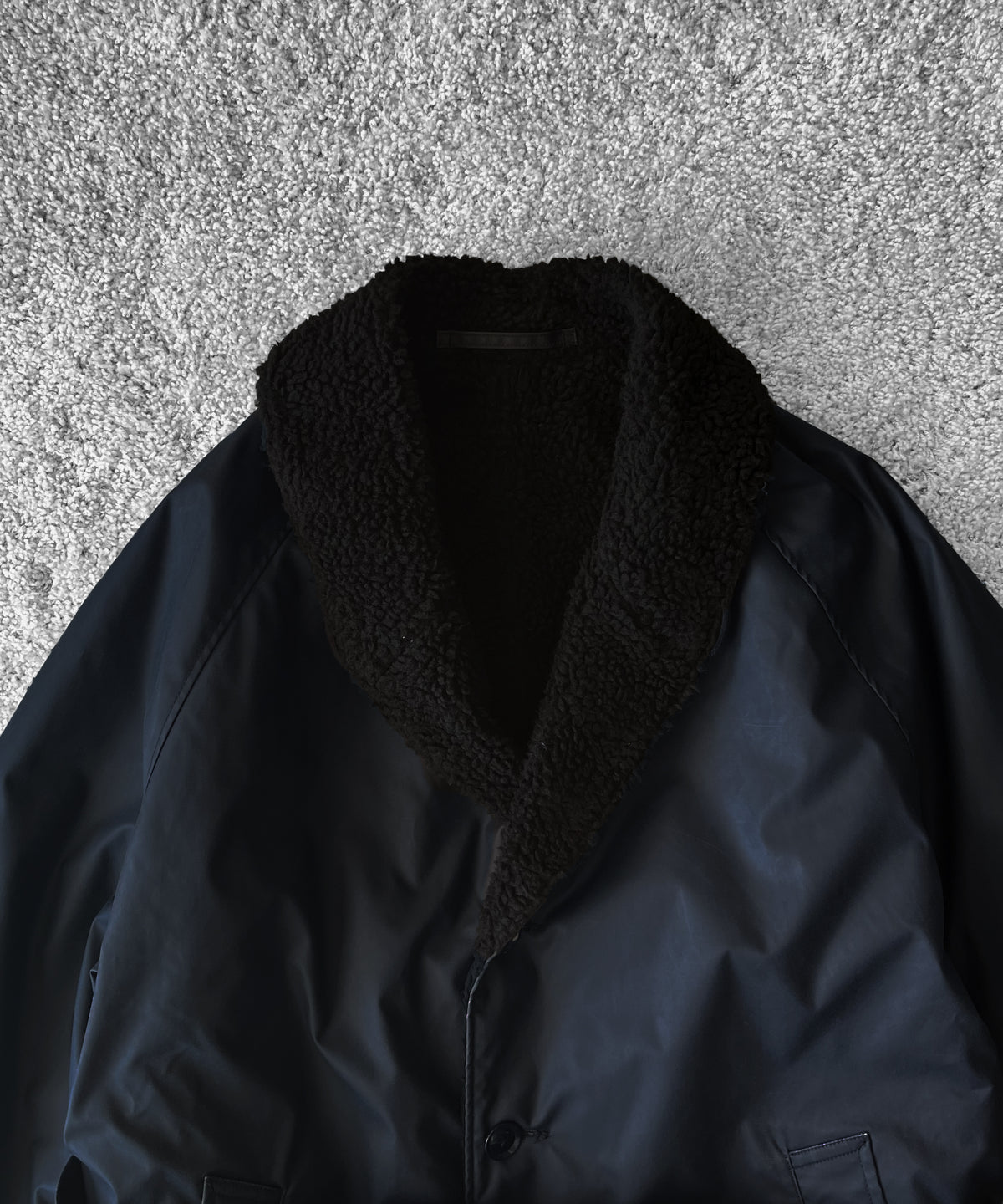 ENGINEERED GARMENTS Shawl collar rev. coat - coatedcloth "D.NAVY"
