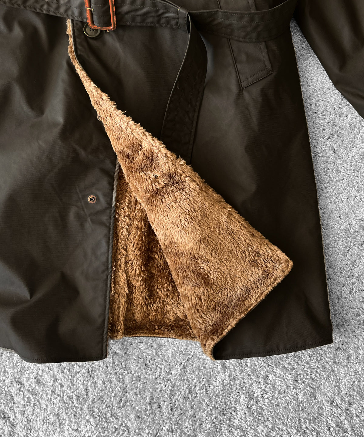 ENGINEERED GARMENTS Shawl collar rev. coat - coatedcloth "BROWN"