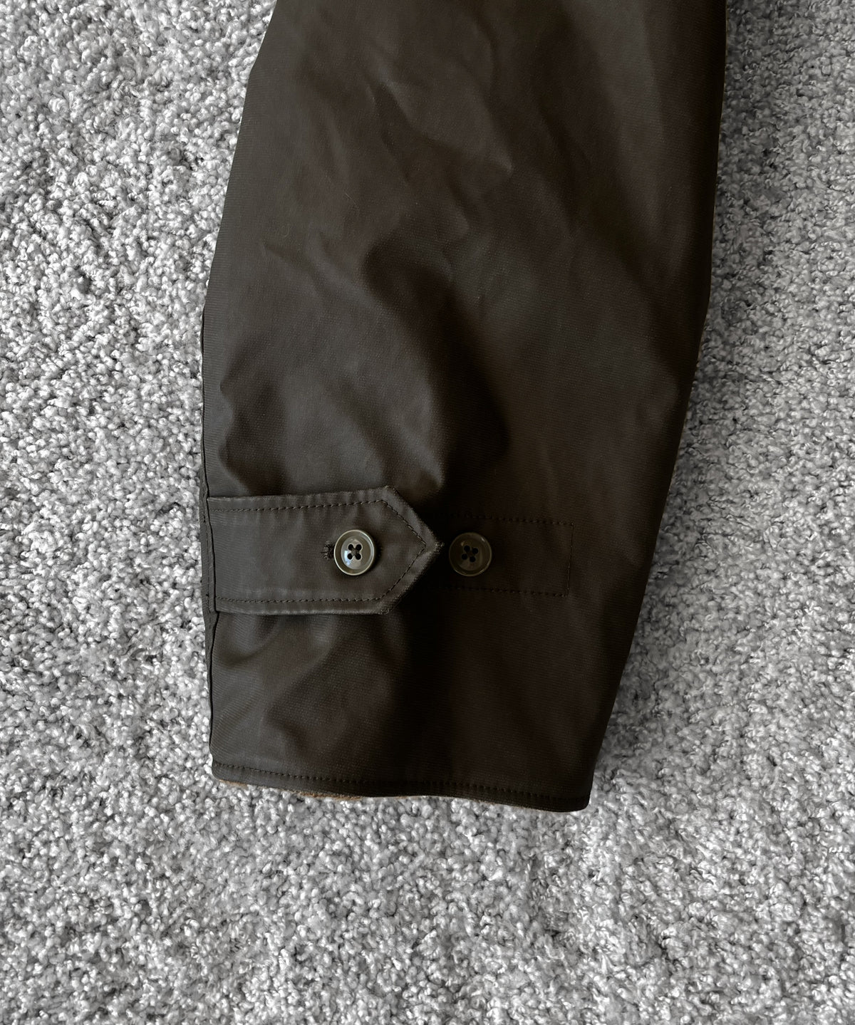 ENGINEERED GARMENTS Shawl collar rev. coat - coatedcloth "BROWN"