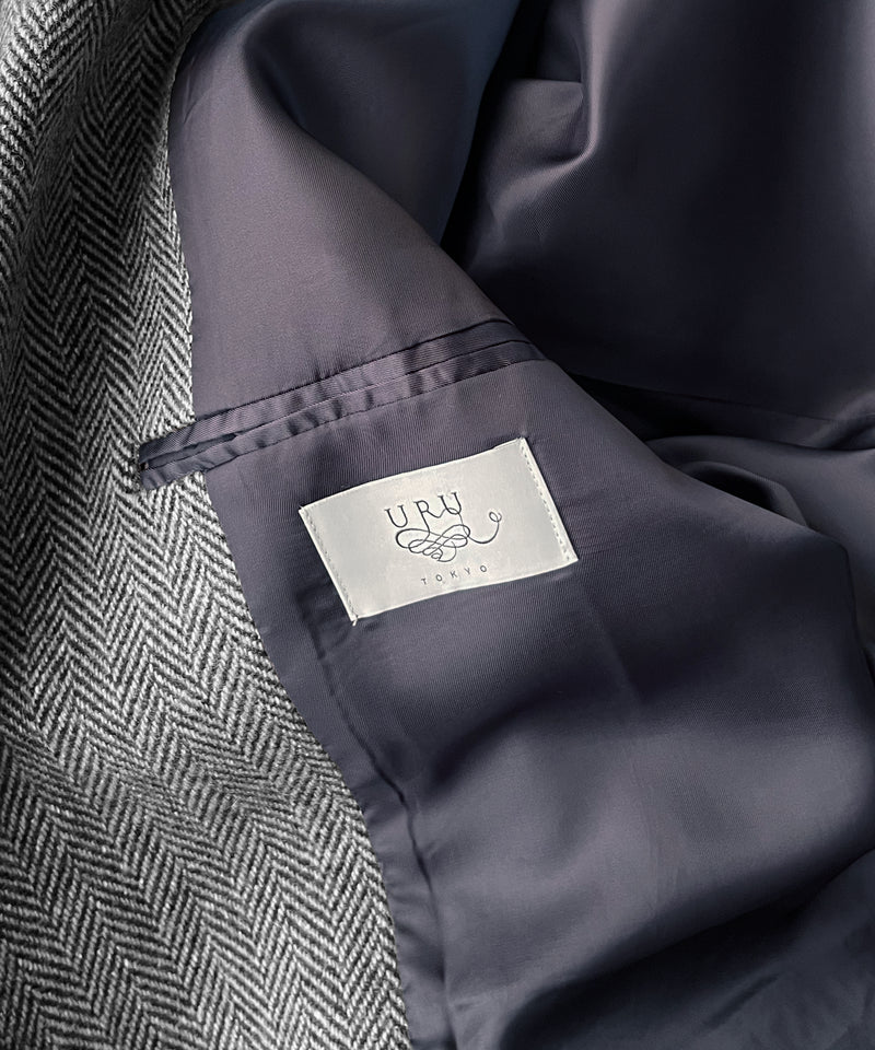 URU Silk napped tweed - over jacket "D.GRAY"