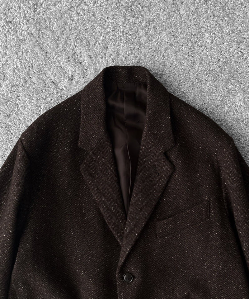 URU Silk napped tweed - over jacket "D.BROWN"