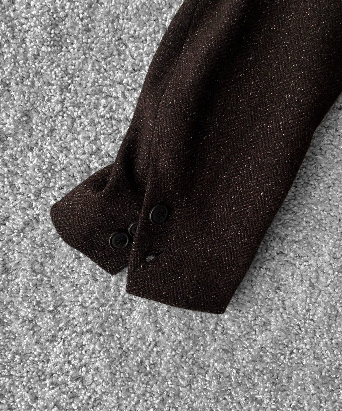 URU Silk napped tweed - over jacket "D.BROWN"