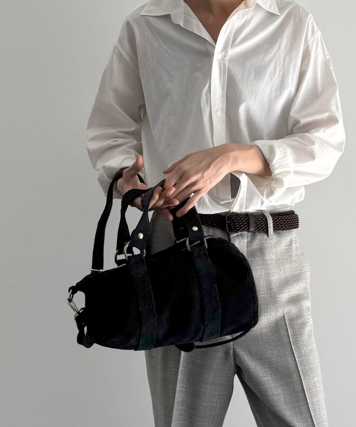 GUIDI Cross body "WHITE"
