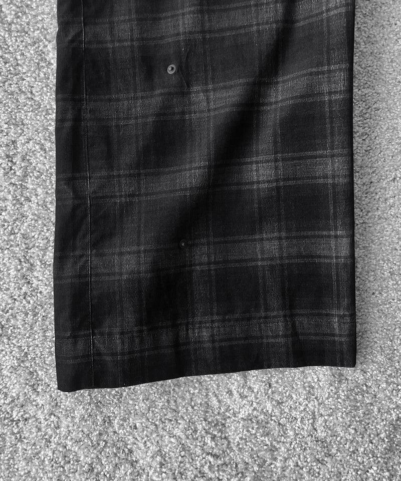 JIAN YE Morph yi pants "BLACK CHECK"