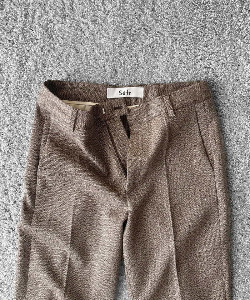 sefr Tailored trouser "DARK BEIGE MELANGE"
