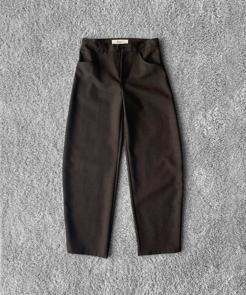 sefr Nasedo trouser "DARK BROWN"