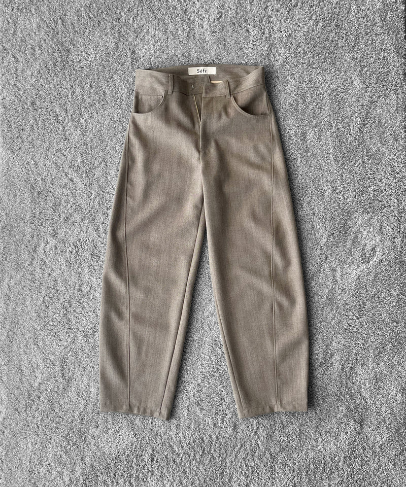 sefr Nasedo twisted trouser "BEIGE MELANGE"