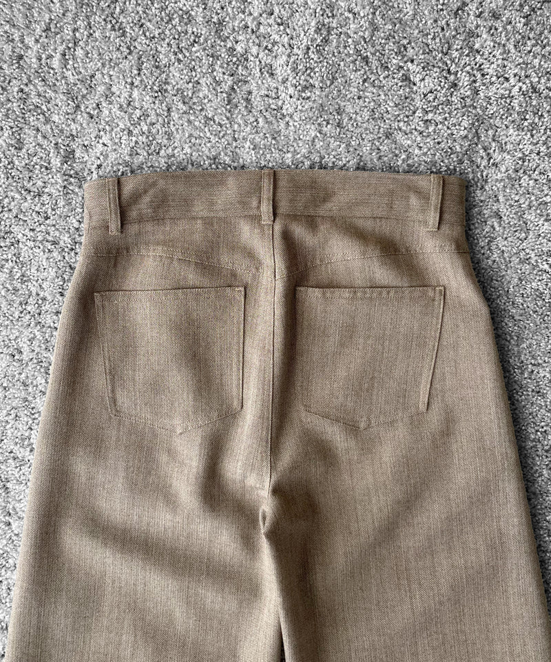 sefr Nasedo twisted trouser "BEIGE MELANGE"