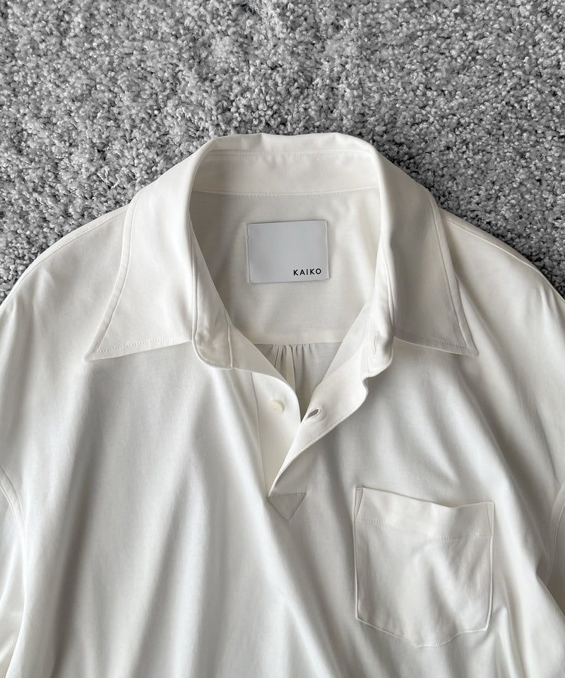 KAIKO Polo neck shirt "O.WHITE"