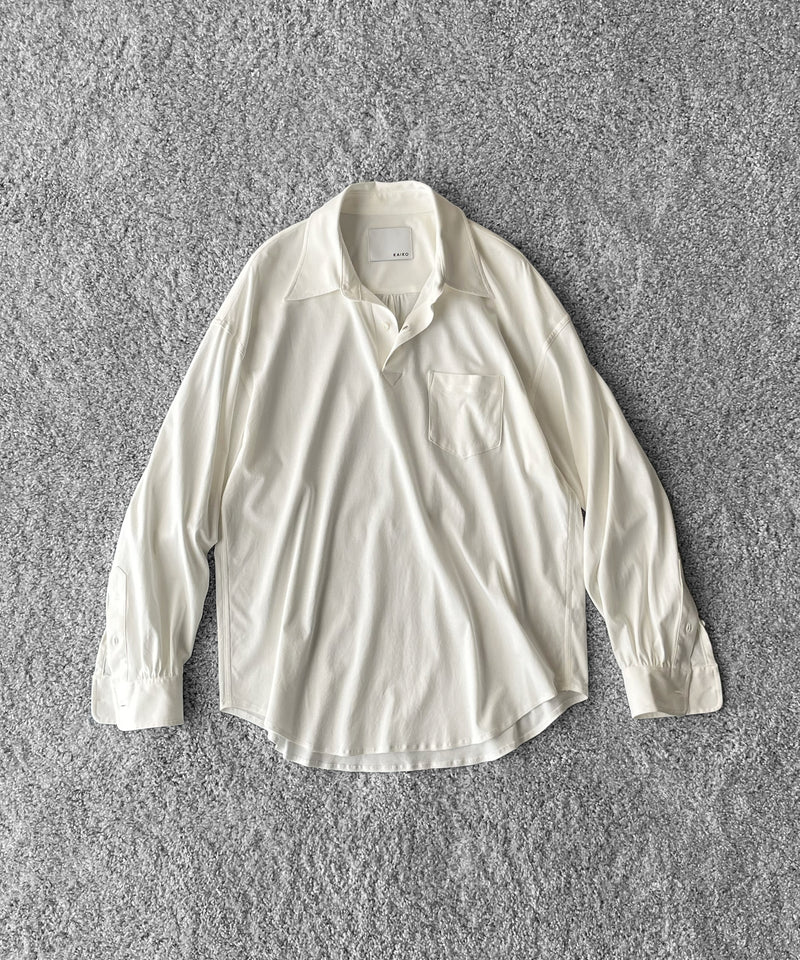 KAIKO Polo neck shirt "O.WHITE"