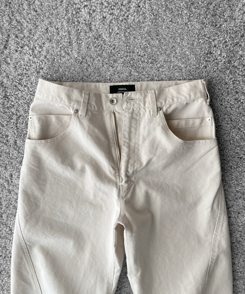 ensou. Lunar jeans "A.IVORY"