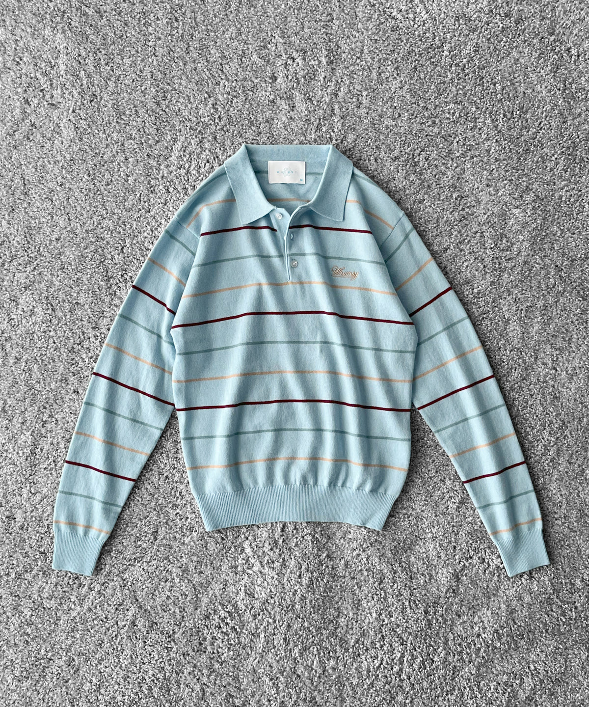 Whimsy Grandpa knit polo "BROWN"